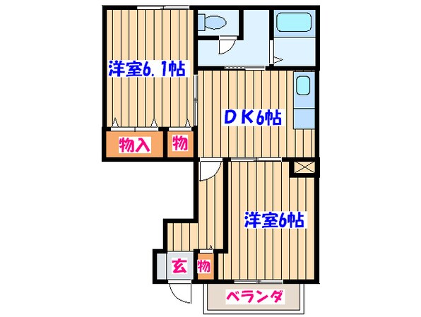 フォ－ルモント郷古Ⅲの物件間取画像